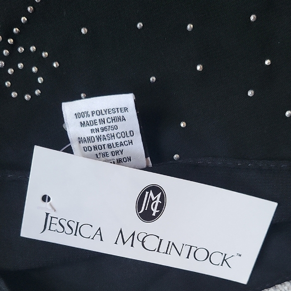Jessica McClintock Black Sparkly Evening Wrap Shawl Size 24 x 70 - Picture 4 of 7